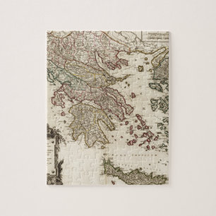 Puzzle Carte 1752 de la Grèce antique