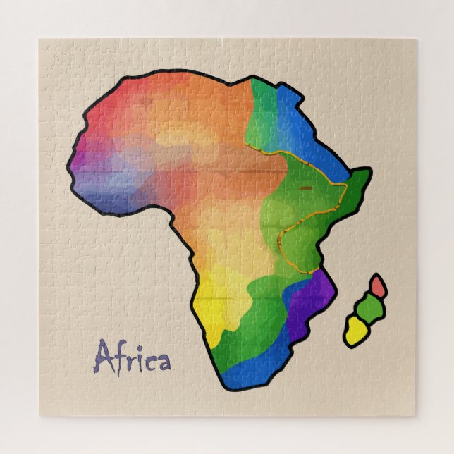 Puzzle Carte Afrique (Vertical)