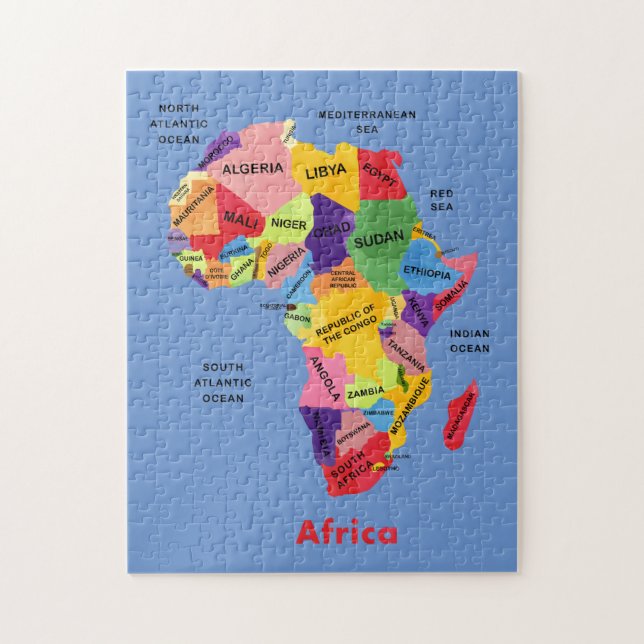 Puzzle Carte Afrique (Vertical)
