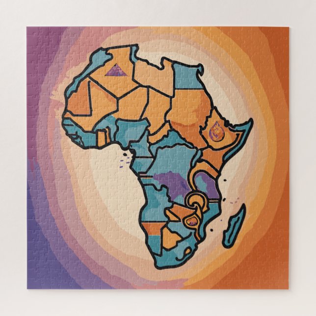 Puzzle Carte Afrique (Vertical)