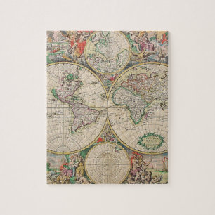 Puzzle Carte antique du monde
