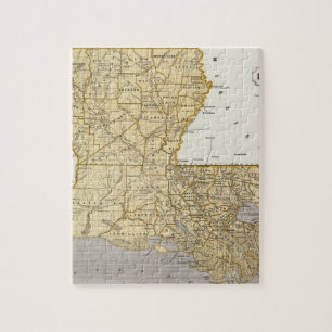 Puzzle Carte Atlas Louisiane