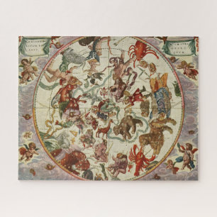 Puzzle Carte céleste ancienne de l'étoile du Nord 1660