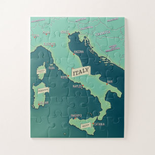 Puzzle Carte Classique d'Italie