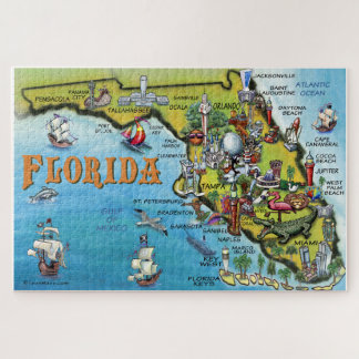 Puzzle Carte d'amusement de la Floride