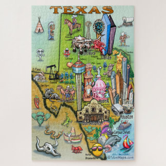 Puzzle Carte d'amusement du Texas