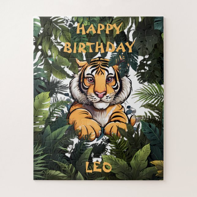 Puzzle Carte d'anniversaire personnalisée (Vertical)