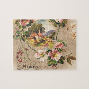 Puzzle Carte d'anniversaire vintage