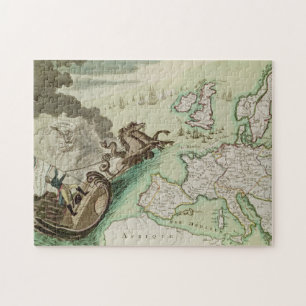 Puzzle Carte d'attaque navale sur l'Angleterre par