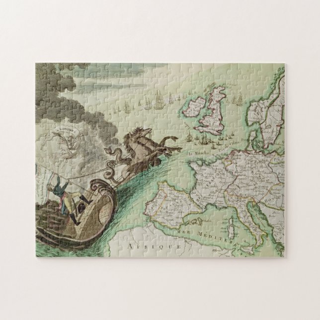 Puzzle Carte d'attaque navale sur l'Angleterre par (Horizontal)