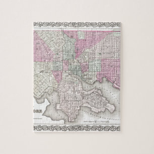 Puzzle Carte de Baltimore le Maryland