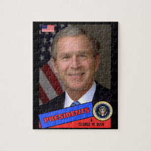 Puzzle Carte de base-ball George W. Bush