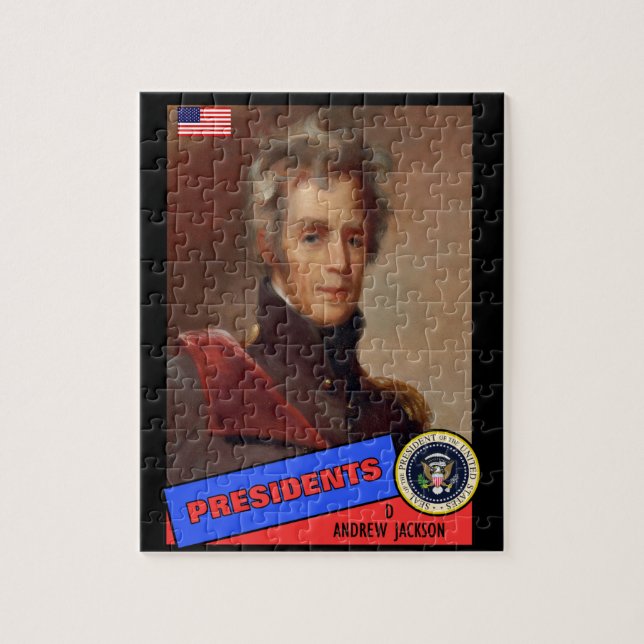 Puzzle Carte de baseball d'Andrew Jackson (Vertical)