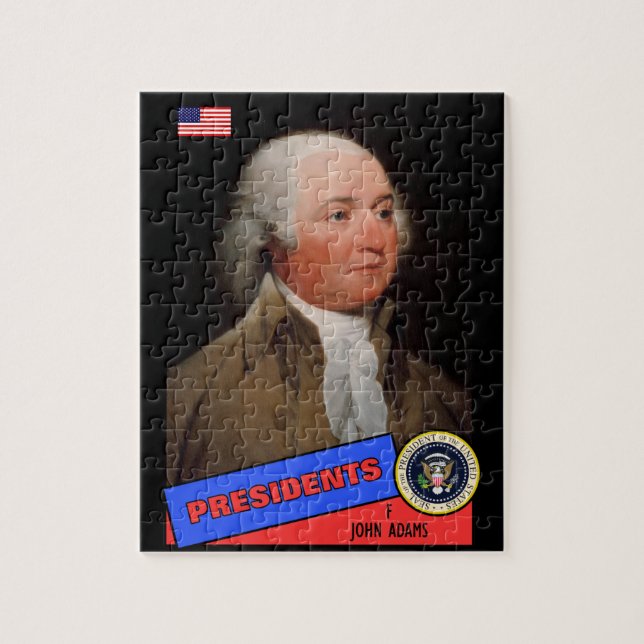Puzzle Carte de baseball de John Adams (Vertical)
