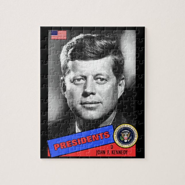 Puzzle Carte de baseball de John F. Kennedy (Vertical)