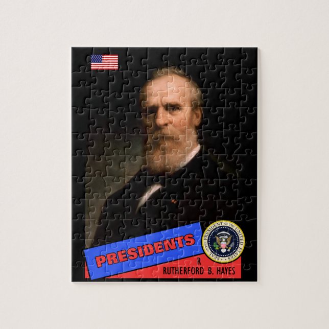Puzzle Carte de baseball de Rutherford B. Hayes (Vertical)