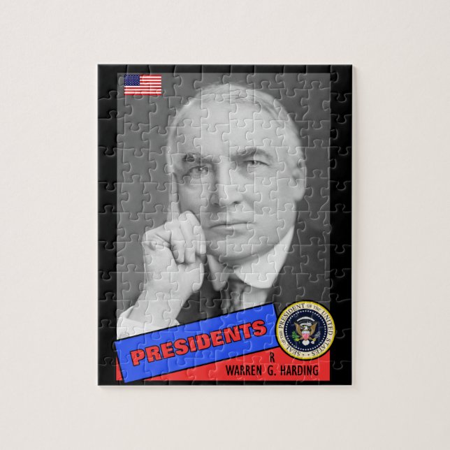 Puzzle Carte de baseball de Warren G. Harding (Vertical)