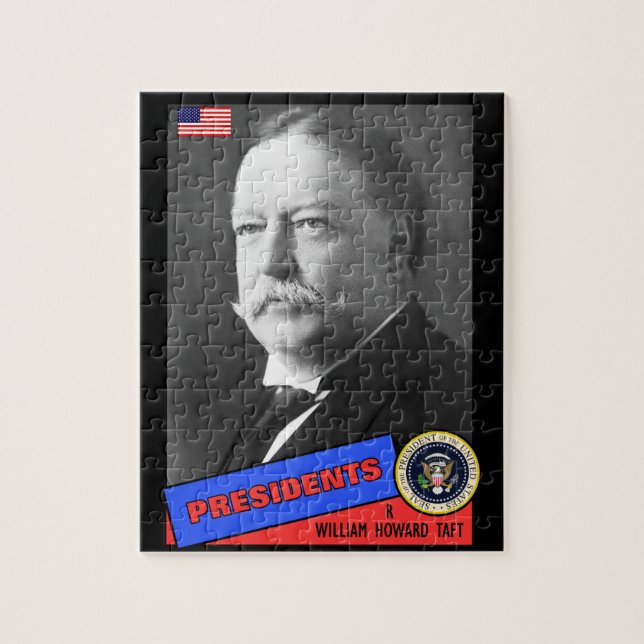 Puzzle Carte de baseball de William Howard Taft (Vertical)