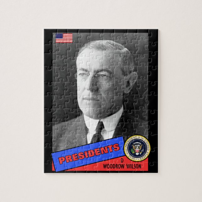 Puzzle Carte de baseball de Woodrow Wilson (Vertical)