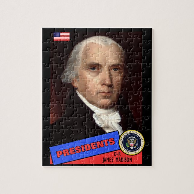 Puzzle Carte de baseball James Madison (Vertical)