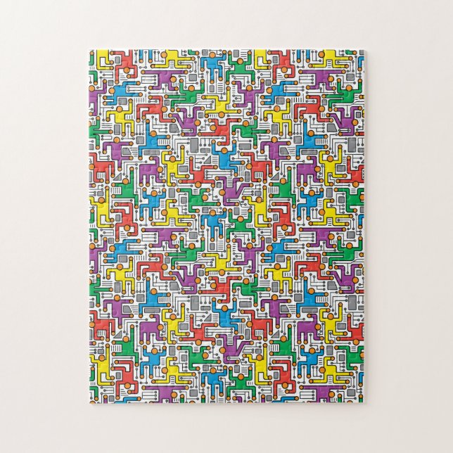 Puzzle Carte de circuit humain (Vertical)