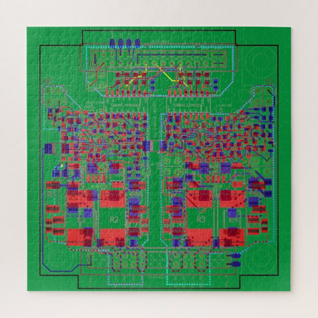 Puzzle Carte de circuit imprimé PCB Platinen-Puzzle Puzzl (Vertical)