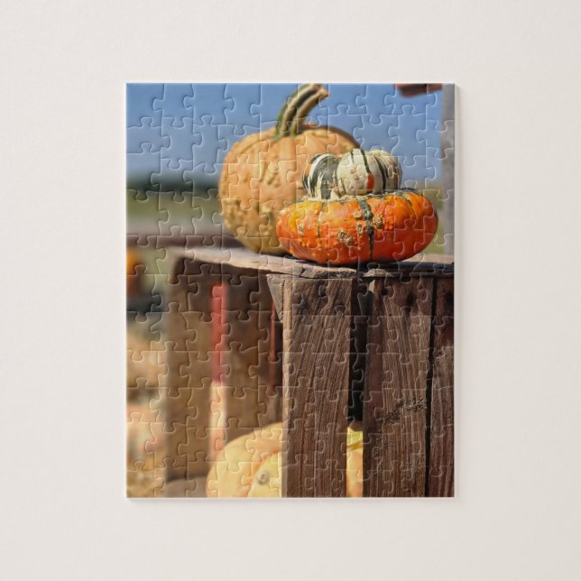 Puzzle Carte de citrouille et de gourde (Vertical)