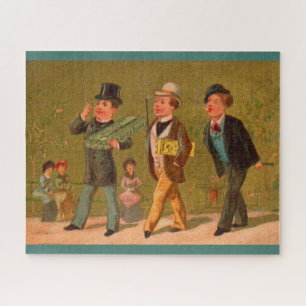 Puzzle Carte de commerce victorienne Little Beauties ciga