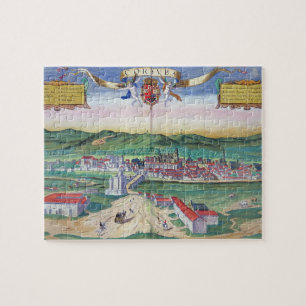 Puzzle Carte de Cordoue, de "Civitates Orbis Terrarum"