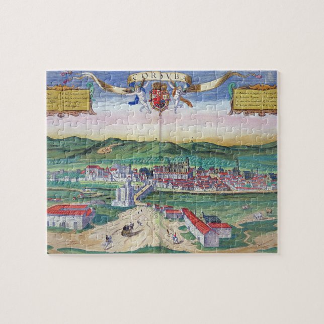 Puzzle Carte de Cordoue, de "Civitates Orbis Terrarum" (Horizontal)