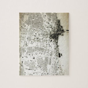 Puzzle Carte de cru de rues et de bâtiments de Chicago