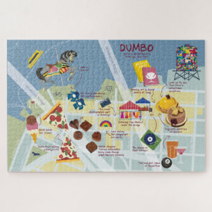 Puzzle Carte de Dumbo Brooklyn New York