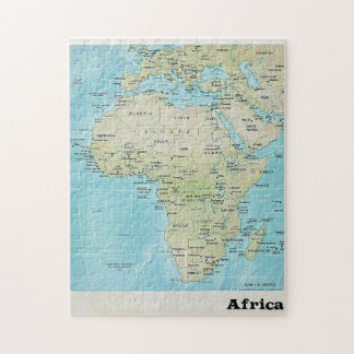 Puzzle Carte de géographie de l'Afrique : Une casse-tête
