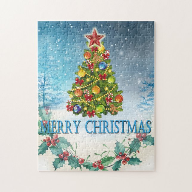 Puzzle Carte de Joyeux Noël (Vertical)