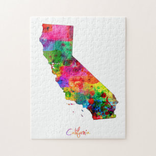 Puzzle Carte de la Californie