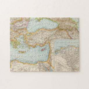 Puzzle Carte de la Méditerranée orientale