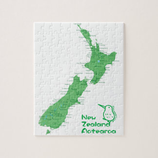 Puzzle Carte de la Nouvelle-Zélande