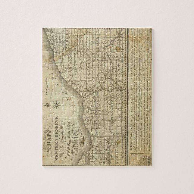 Puzzle Carte de la réserve de l'Ouest (Vertical)