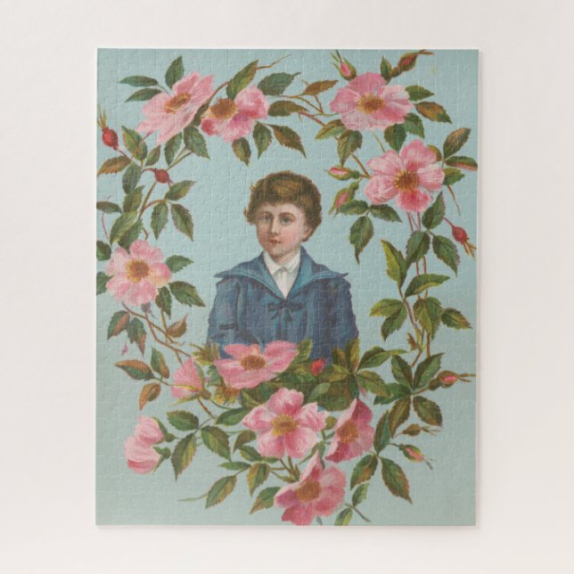 Puzzle Carte de la Saint-Valentin allemande antique kitsc (Vertical)
