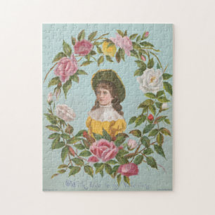 Puzzle Carte de la Saint-Valentin allemande vintage kitsc