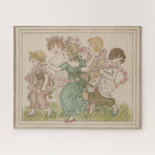 Puzzle Carte de la Saint-Valentin antique, Kate Greenway,