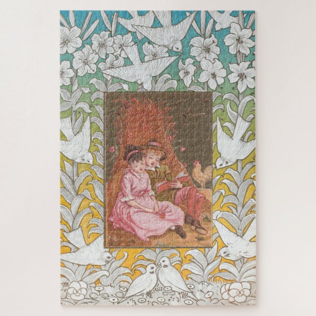 Puzzle Carte de la Saint-Valentin d'époque victorienne an (Vertical)