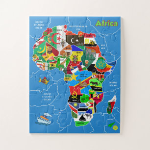 Puzzle Carte de l'Afrique