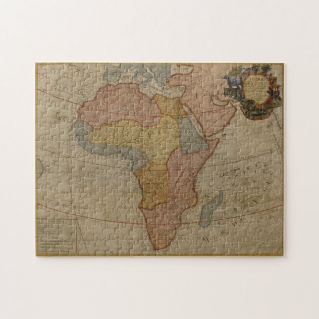 Puzzle Carte de l'Afrique | 1700 (Horizontal)