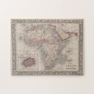 Puzzle Carte de l'Afrique avec la Ste.Hélène
