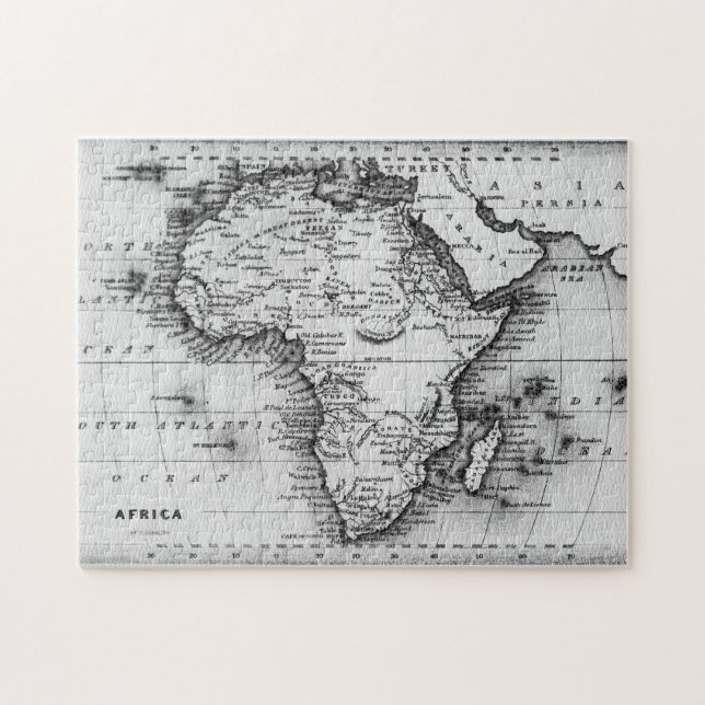 Puzzle Carte de l'Afrique | gravée par Thomas Stirling (Horizontal)