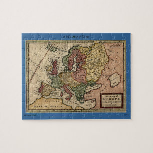 Puzzle Carte de l'antiquaire 1721 de l'Europe par la