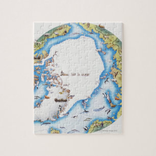 Puzzle Carte de l'Arctique