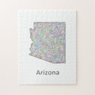 Puzzle Carte de l'Arizona