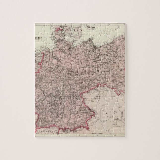 Puzzle Carte de l'Empire allemand (Vertical)